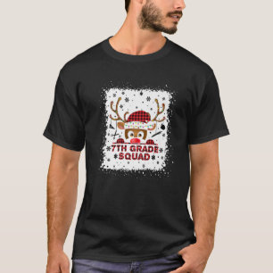 T-shirt Enseignant De 7E Année De L'Escadron De Noël Rei