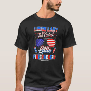 T-shirt Enseignant De Cute Little Lunch Lady Firecrackers