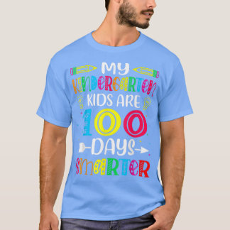 T-shirt Enseignant de jardin d'enfants 100 jours Smarter 1