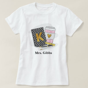T-shirt Enseignant de jardin d'enfants personnalisé Carnet