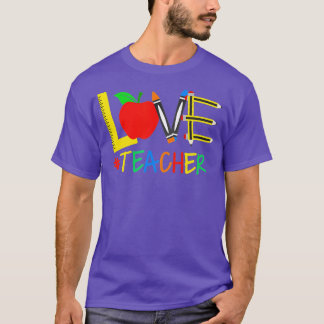 T-shirt Enseignant de jour Valentines - Enseignant de gard