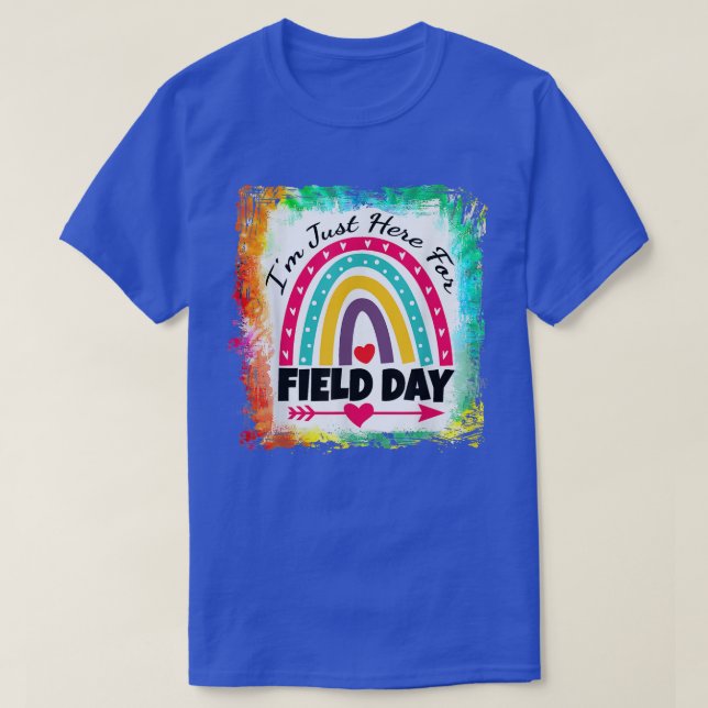 T-shirt Enseignant de la journée de terrain Rainbow, je su (Design devant)