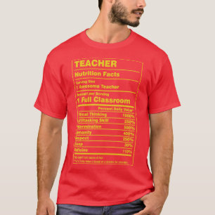 T-shirt Enseignant de la nutrition
