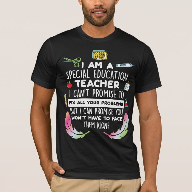 T-shirt Enseignant de l'enseignement spécial Sensibilisati (Devant)
