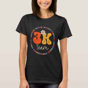 T-shirt Enseignant de l'équipe 3K Kindergarten Kinder Ele