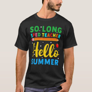 T-shirt Enseignant de longue vitesse Bonjour Enseignant d'