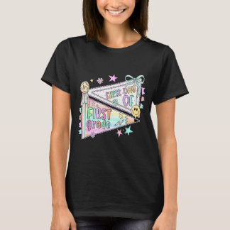 T-shirt Enseignant de première année 1re année fanion drap