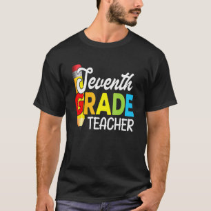 T-shirt Enseignant De Septième Année Premier Jour De Mange