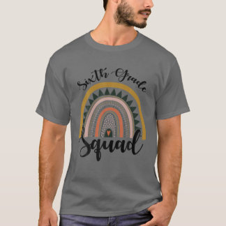 T-shirt Enseignant de sixième année de l'équipe Boho Arc-e