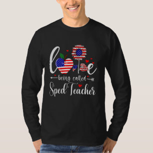 T-shirt Enseignant De Sped 4 juillet Aimer Être Appelé Spe