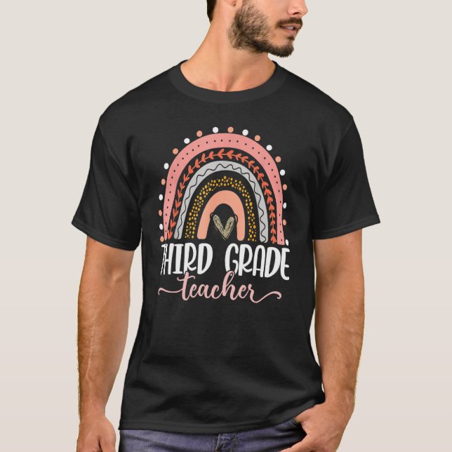 T-shirt Enseignant de troisième année Enseigner l'amour In (Devant)