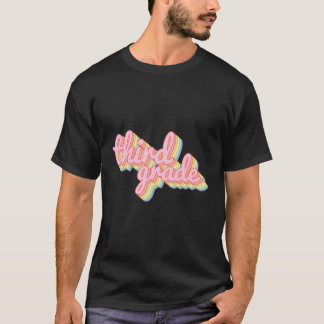T-shirt Enseignant de troisième année Rainbow Enseignant