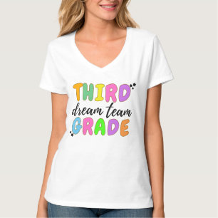 T-shirt Enseignant De Troisième Année, Retour À L'École, É
