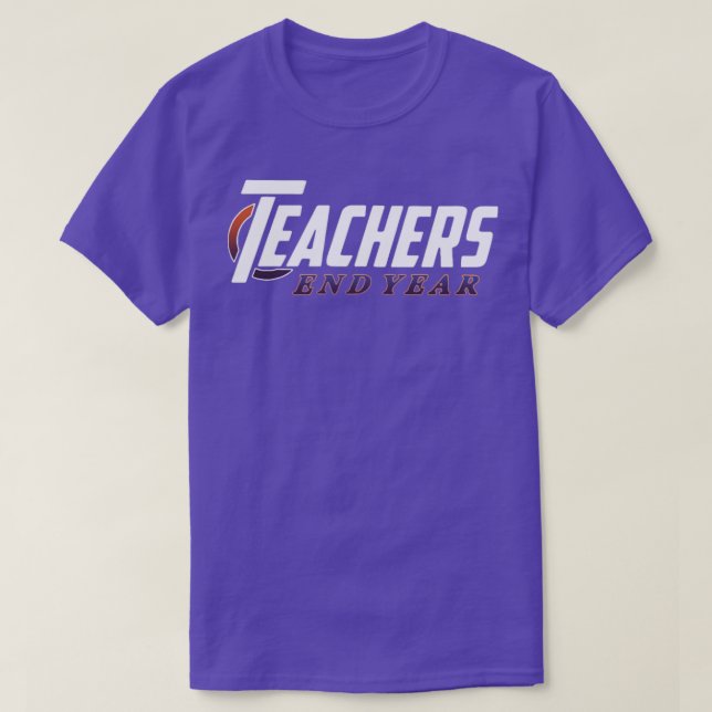 T-shirt enseignant dernier jour école enseignant fin année (Design devant)
