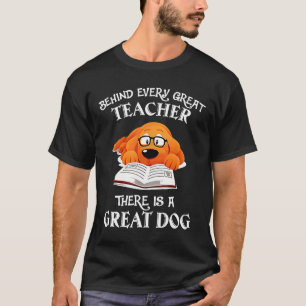 T-shirt Enseignant - Derrière Chaque Grand Enseignant Il Y