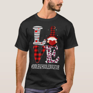 T-shirt Enseignant du collège Aimer Leopard Appréciation V