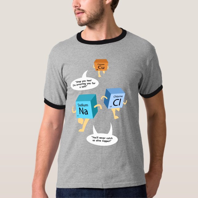 T-shirt Enseignant en chimie Éléments chimiques Gag Annive (Devant)