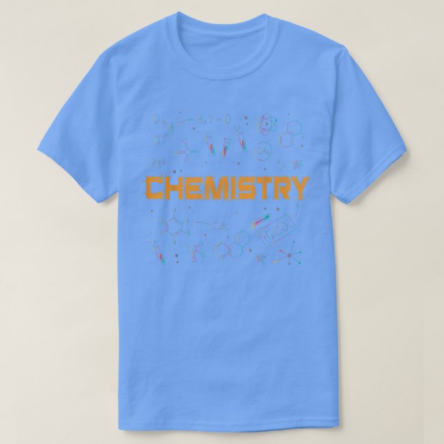 T-shirt Enseignant en chimie scientifique (Design devant)