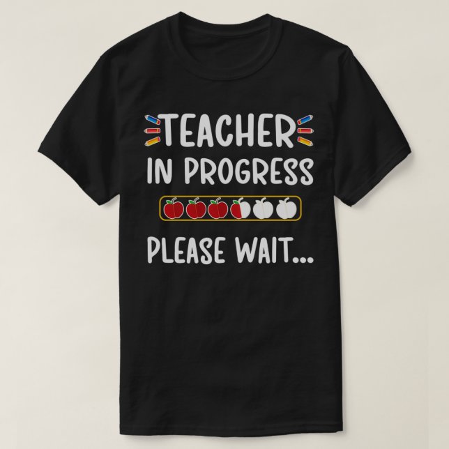 T-shirt Enseignant En Cours S'Il Vous Plaît Attendre Profe (Design devant)