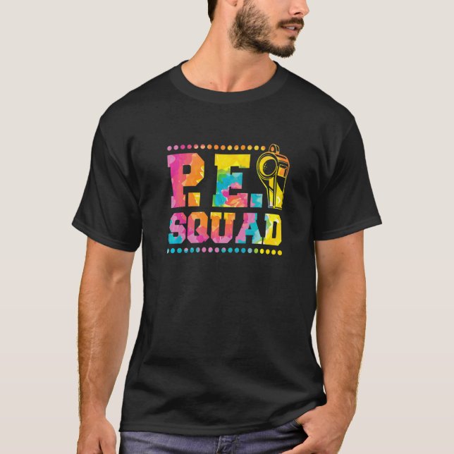 T-shirt Enseignant en éducation physique de l'équipe Pe et (Devant)