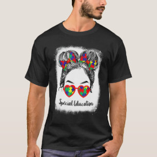 T-shirt Enseignant en éducation spéciale Vie Sped Chignon