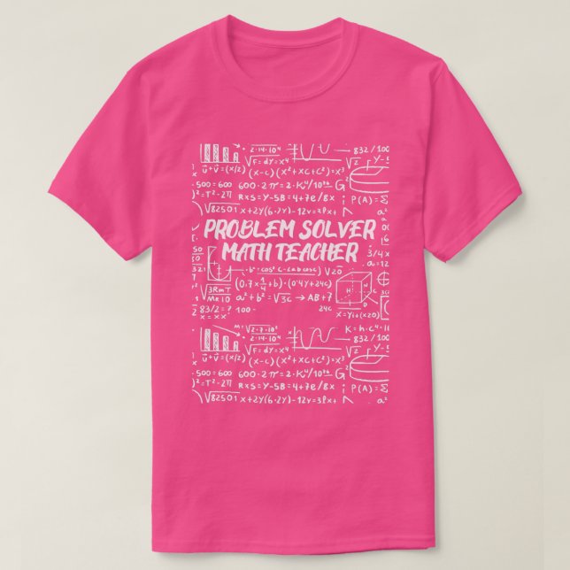 T-shirt Enseignant en mathématiques de résolution de probl (Design devant)