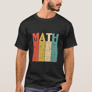 T-shirt Enseignant en mathématiques Définition Vintage des