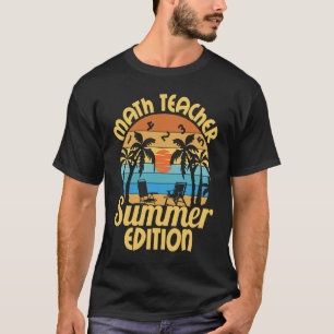 T-shirt Enseignant en mathématiques enseignement Rockstar