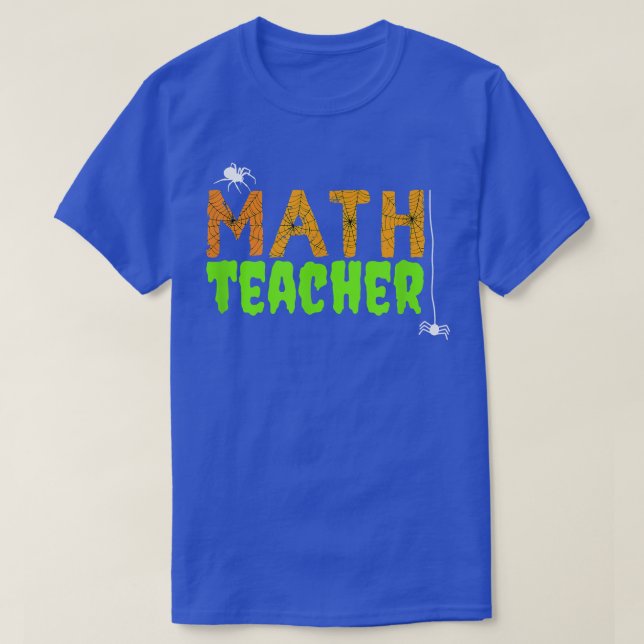 T-shirt Enseignant en mathématiques Halloween - Éffrayant  (Design devant)