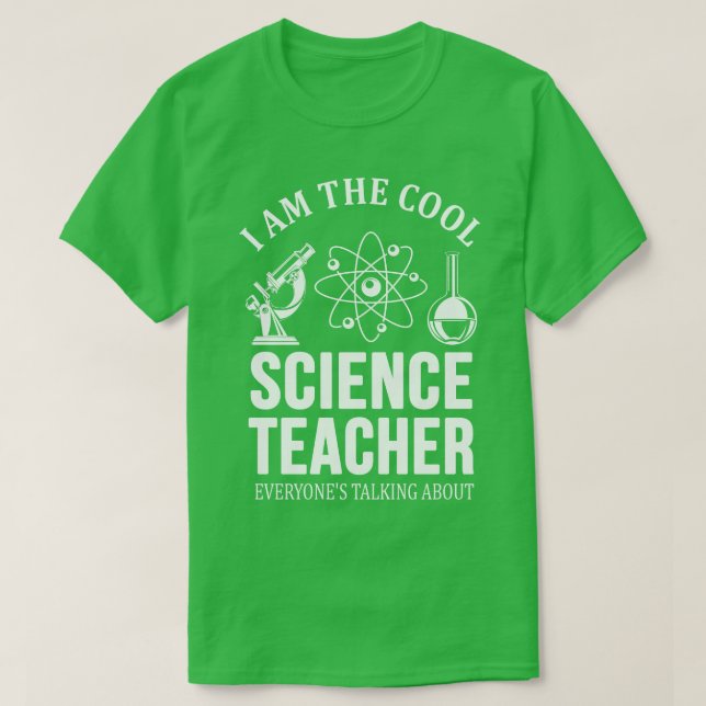 T-shirt Enseignant en sciences cool (Design devant)