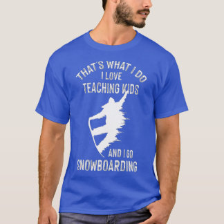 T-shirt Enseignant en sports hivernaux Tuteur en snowboard