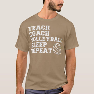 T-shirt Enseignant Entraîneur Funny Volleyball