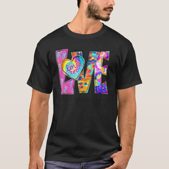 T-shirt Enseignant été amour 5e année Enseignant été Vac (Devant)