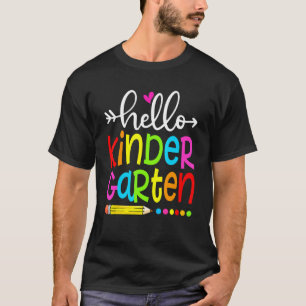 T-shirt Enseignant Étudiant Bonjour Maternelle Retour À L'