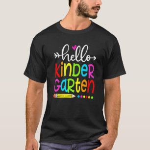 T-shirt Enseignant Étudiant Bonjour Maternelle Retour À L'