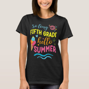 T-shirt Enseignant étudiant si long cinquième année Bonjou