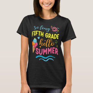 T-shirt Enseignant étudiant si long cinquième année Bonjou