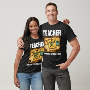 T-SHIRT ENSEIGNANT - EXPERT EN RAPPEL DE DEVOIRS