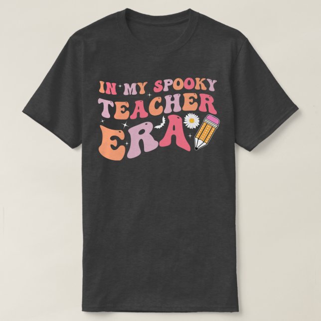T-shirt Enseignant Halloween Super (Design devant)
