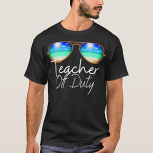 T-shirt Enseignant Hors Service Dernier Jour De L'École En