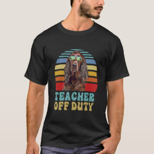 T-shirt Enseignant hors service Irlandais Setter Chien été