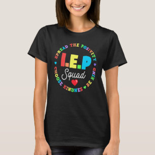 T-shirt Enseignant Iep Squad J'Encourage Progrès Vitesse E