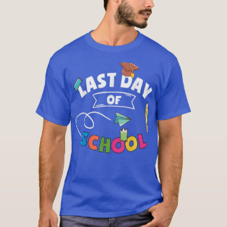 T-shirt Enseignant Journée Dernière De L'École Primaire En