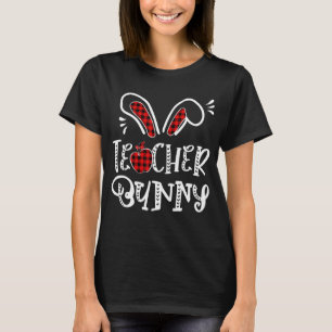 T-shirt Enseignant Lapin Pomme Lapin Oreilles Buffalo Plai