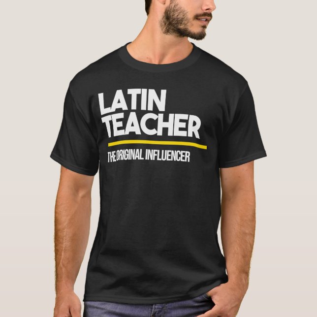 T-shirt Enseignant latin Original Influencer Middle High S (Devant)