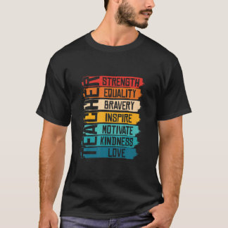 T-shirt Enseignant noir Africain-Américain Black Hist