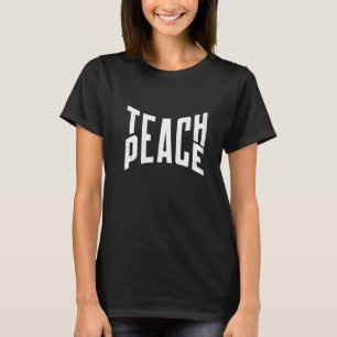 T-shirt Enseignant Paix Pacifique Thème de l'éducateur Pai