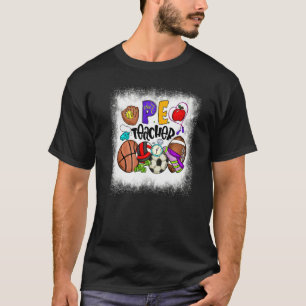 T-shirt Enseignant Pe Bleached Enseignant d'éducation phys