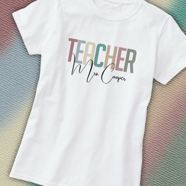 T-shirt Enseignant Personnalisé  (Créateur téléchargé)