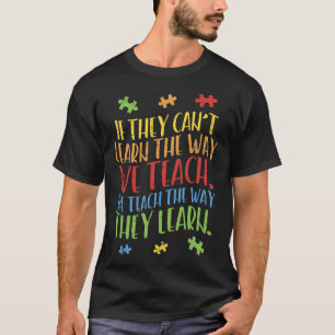 T-shirt Enseignant sensibilisation sur l'autisme Apprentis